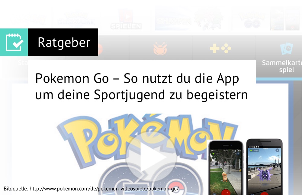 Pokemon Go - Guideline für Sportvereine