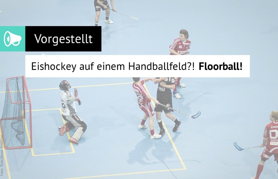 Eishokey auf einem Handballfeld?! Floorball!